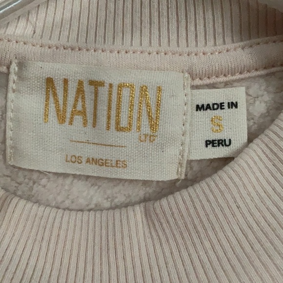 Nation LTD Mandi Puff Sleeve Sweatshirt in Antique S - Picture 9 of 10